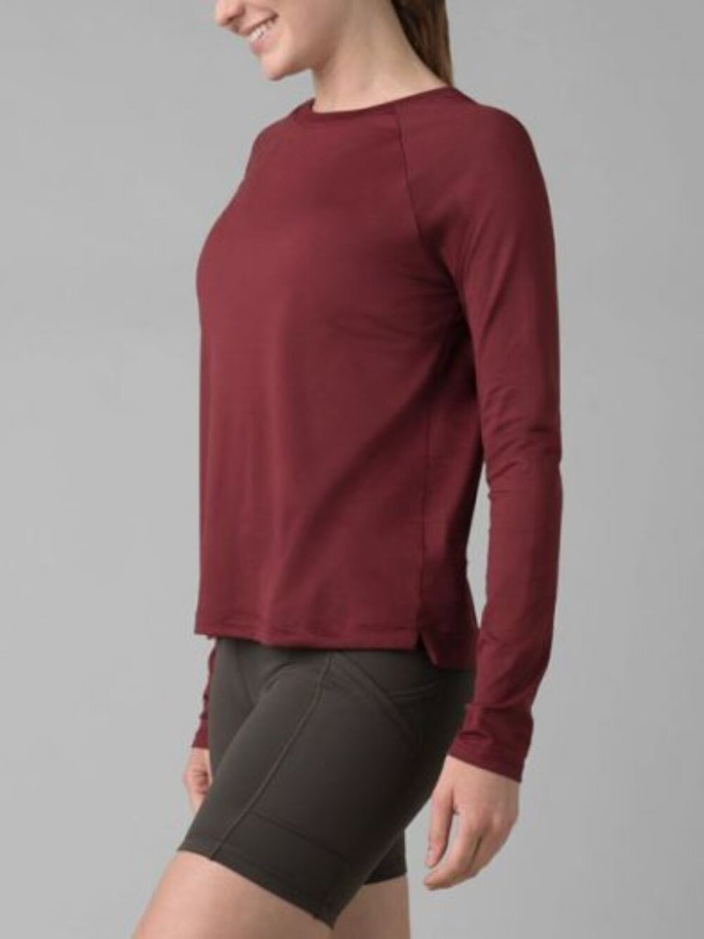 Small prAna Women's Alpenglow Long Sleeve Crewneck Long Sleeve Athletic Shirt